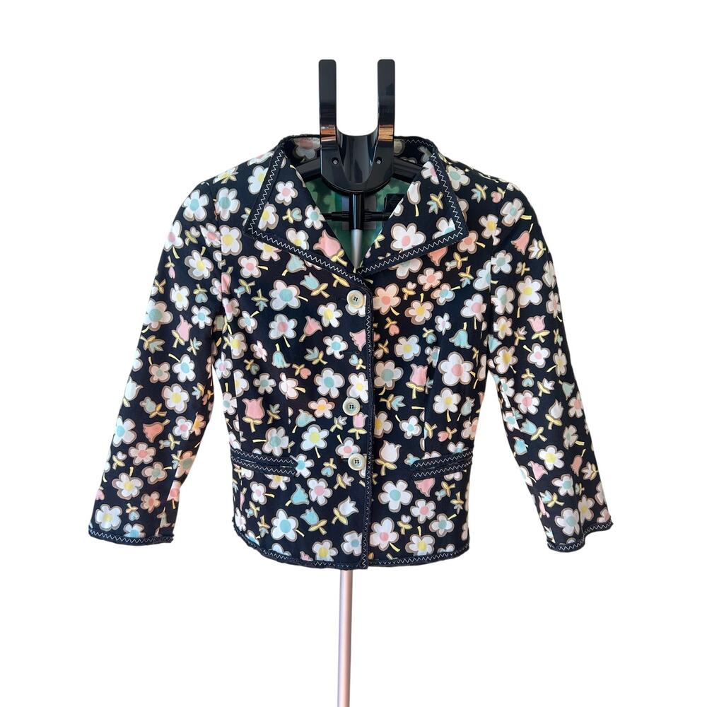 Moschino Cheap & Chic Floral Cotton Blazer - IT 42 / US 8 (Fits like S)